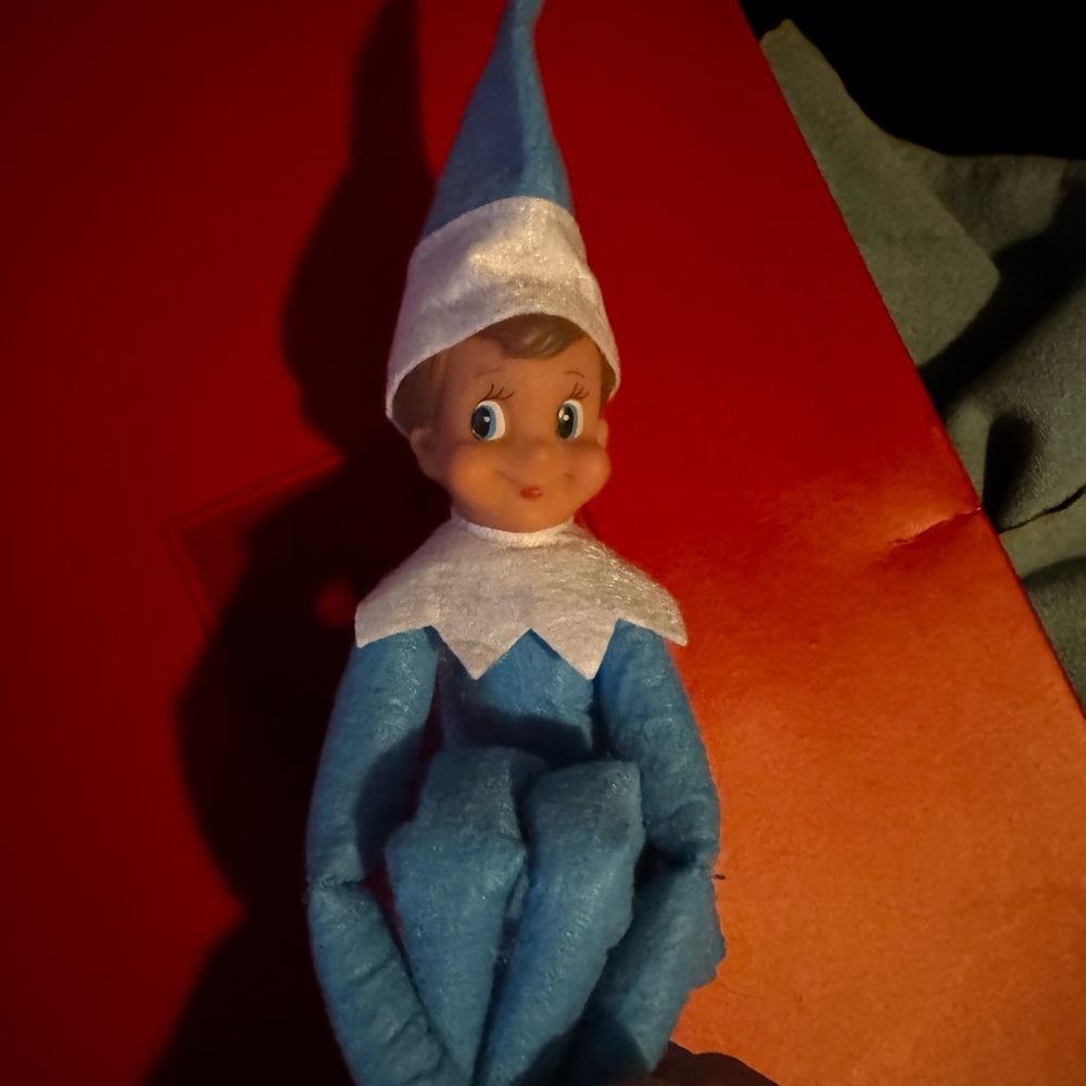Blue and White Elf Doll